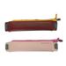 2Pcs Fashion Leather Pen Holder Creative Pen Bag Vintage Pen Case Holder Protective Pens Storage Pouch (khaki+ Pink)