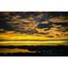 Sky Clouds Sunlight Sunset Yellow Dusk Sky Water - Laminated Poster Print - 12 Inch by 18 Inch with Bright Colors and Vivid Imagery