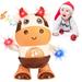 Baby Cow Toys 6 to 12 Months Swing & Musical Light Infant Toys Baby Tummy Time Toys 12-18 Months for Dancing Walking Cow Toy Boys Girls Birthday Gifts Toddler Age 1-3