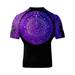 Raven Fightwear Men s Aztec Ranked Jiu Jitsu BJJ Rash Guard Short Sleeve MMA Purple