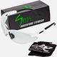 Spits Eyewear Cougar Mirrored Safety Glasses 22 Limited Edition Frame Colors (Frame Color: White Lens Color: Gray GT Blue Mirrored)