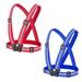 Reflective Vest (2 Pack) | Lightweight Adjustable & Elastic Safety Vest Red+Blue