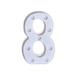 Prolriy Led Light Alphabet LED Digital Lights Light Up White Plastic Digital Standing Hanging 7