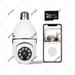 RKZDSR Outdoor WiFi Light Bulb Camera 2.4GHz - 1080P E27 Security Camera 360Â° Indoor Home Security Cameras with Full Color Day and Night Vision