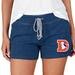 Women's Concepts Sport Navy Denver Broncos Mainstream Terry Lounge Shorts