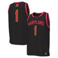 Men's Under Armour #1 Black Maryland Terrapins Replica Basketball Jersey