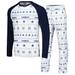 Men's Concepts Sport White Dallas Cowboys Tinsel Raglan Long Sleeve T-Shirt & Pants Sleep Set