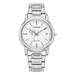 Women's Citizen Watch Silver LIU Sharks Eco-Drive White Dial Stainless Steel