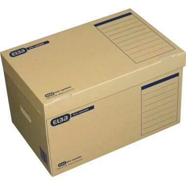 ELBA Archivbox tric system 100421143 Klappdeckel naturbraun Image