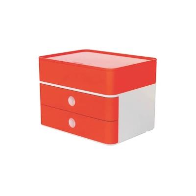 HAN Schubladenbox SMART-BOX PLUS 2 Laden+Box weiß/rot