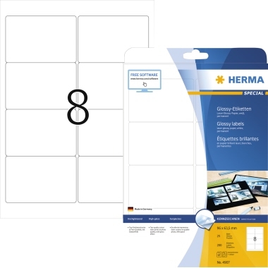 HERMA Etikett Special 4907 96x63,5mm weiß 200 St./Pack. Image