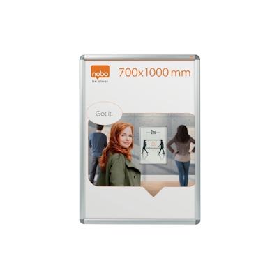 Nobo Spannrahmen Clipframe 1902209 70x100cm PVC/Aluminium silber