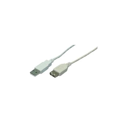 ogiLink Kabel USB 2.0 Verlängerung A Stecker -> A Buchse, grau, 1,8m 1 Stück