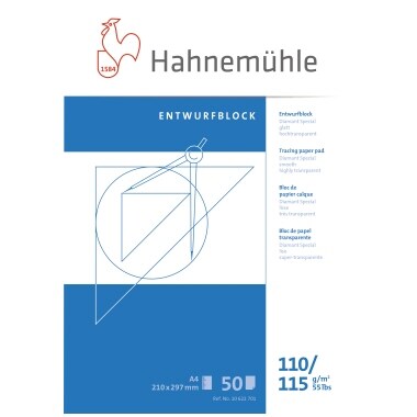 Hahnemühle Skizzenblock FineArt 10622701 DIN A4 110/115g 50Blatt Image