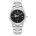 Women's Citizen Watch Silver Furman Paladins Eco-Drive Black Dial Stainless Steel