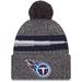 Men's New Era Gray Tennessee Titans 2023 Sideline Sport Cuffed Pom Knit Hat