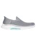 Skechers Women's Slip-ins: GO WALK 7 - Springtime Slip-On Shoes | Size 10.0 | Gray | Textile/Synthetic | Machine Washable