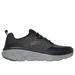 Skechers Men's Relaxed Fit: D'Lux Walker 2.0 - Steadyway Sneaker | Size 12.0 | Black/Charcoal | Textile/Synthetic | Vegan | Machine Washable
