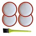 AANAN 4 Pcs Pre Motor Filter Pads Brush Set Compatible With Vax Mach Air Cylinder Power 6 9 Vacuum Cleaner Parts Accessories