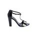 Ralph Lauren Heels: Black Solid Shoes - Women's Size 39.5 - Open Toe