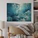 Latitude Run® Teal Glacier Crystal Cascade On Wood Print Metal in Brown | 30 H x 40 W x 0.78 D in | Wayfair EB5E60F540CA404D8832E982B6287436