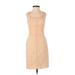 Ali & Jay Casual Dress - Party Square Sleeveless: Orange Print Dresses - Women's Size X-Small