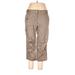 Ann Taylor Khaki Pant Straight Leg Boyfriend: Brown Print Bottoms - Women's Size 12