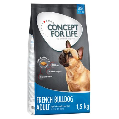 4 x 1 kg / 1.5 kg Concept for Life zum Sonderpreis! - 4 x 1,5 kg Französische Bulldogge