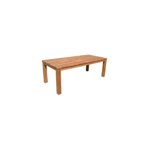 Tisch Küchentisch Esstisch Gartentisch Akazie Holz 220 x 100 cm