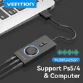 Vention scheda Audio esterna USB adattatore Audio da USB a 3.5mm microfono da USB a auricolare per Macbook Computer portatile scheda Audio PS4