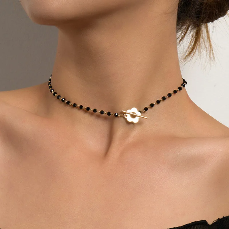 Collana di perline colorate per catene al collo da donna Collane girocollo Boho Gioielli con perline quadrate geometriche sul collo Accessori estivi