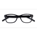 Unisex s horn Shiny Black Plastic Prescription eyeglasses - Eyebuydirect s ARNETTE Momochi