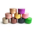 10/30/50/100pcs Candle Jar 50ml Aluminum Tins Empty Cosmetic Cream Container Black Aromatherapy