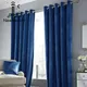 Velvet Luxury Curtains for Living Royal Blue Color Window Blackout Bedroom Thick Villa Door Drapes