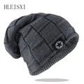 New Unisex Beanie Hat Knit Wool Warm Winter Hat Thick Soft Stretch Hat For Men And Women Fashion