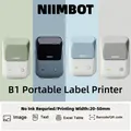 Niimbot B1 Label Printer Portable Handheld Thermal Printer Mini Barcode QR Code Sticker Paper Color