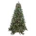 7ft Pre-Lit Frosted Mixed Berry Pine Artificial Christmas Tree - Clear Lights - 7'