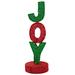 39" Lighted Red and Green 'Joy' Outdoor Christmas Sign