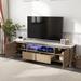 Modern LED TV Stand for TVs up to 80'', Entertainment Center TV Cabinet with Storage