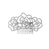 Blue Box Boutique Inc Crystal Accented Rose Bridal Hair Comb for Women | Bridal Accessories Wedding Accessories