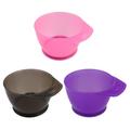 FRCOLOR 3PCS Plastic Hair Coloring Bowl Thickened Tinting Bowl Dyeing Scale Bowl with Handle for Home Salon