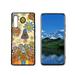Compatible with LG Velvet 4G Phone Case Retro-s-Groovy-Floral-Rainbow-Hippie18 Case Men Women Flexible Silicone Shockproof Case for LG Velvet 4G