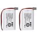 2x BT-1007 Cordless Phone Rechargeable Battery For Uniden BT-1015 BBTY0651101