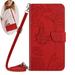 Dteck Crossbody Wallet Phone Case for Samsung Galaxy S9 PU Leather Butterfly Embossed Magnetic Folio Flip Stand Cover with Shoulder Strap Lanyard Wristlet for Samsung Galaxy S9 Red