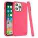 For Apple iPhone 15 Pro (6.1 ) Slim Classic Hybrid Around Rubber Gummy Gel Slick Hard Silicone TPU Chromed Button Cover Xpm Phone Case [ Hot Pink ]
