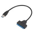 SATA to USB Hard Drive Cable USB 3.0 Transmission Easy Drive Line USB SATA Adapter for 2.5 1.8 HDD Drives (Black)