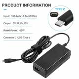 65W AC Adapter For Razer Blade Stealth 12.5 13 Laptop USB-C Charger Power Cord