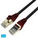 QualGear QG-CAT7O-75FT-BLK CAT 7 S/FTP High Speed Internet and Ethernet Cable for Outdoors - Weatherproof 26 AWG 10 Gbps 600MHz Gold Plated Contacts RJ45 99.99% OFC Copper Black - 75ft