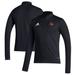 Men's adidas Black Louisville Cardinals Sideline Entrada22 Quarter-Zip Pullover Top