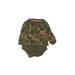 Carter's Long Sleeve Onesie: Green Camo Bottoms - Size 9 Month